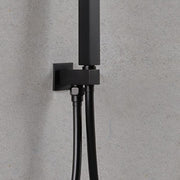 Presa acqua 1/2" quadra con supporto integrato colore nero opaco by CeramicStore | Lo specialista del tuo bagno