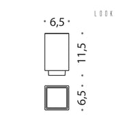 Bicchiere in vetro acidato collezione Look di Colombo Design