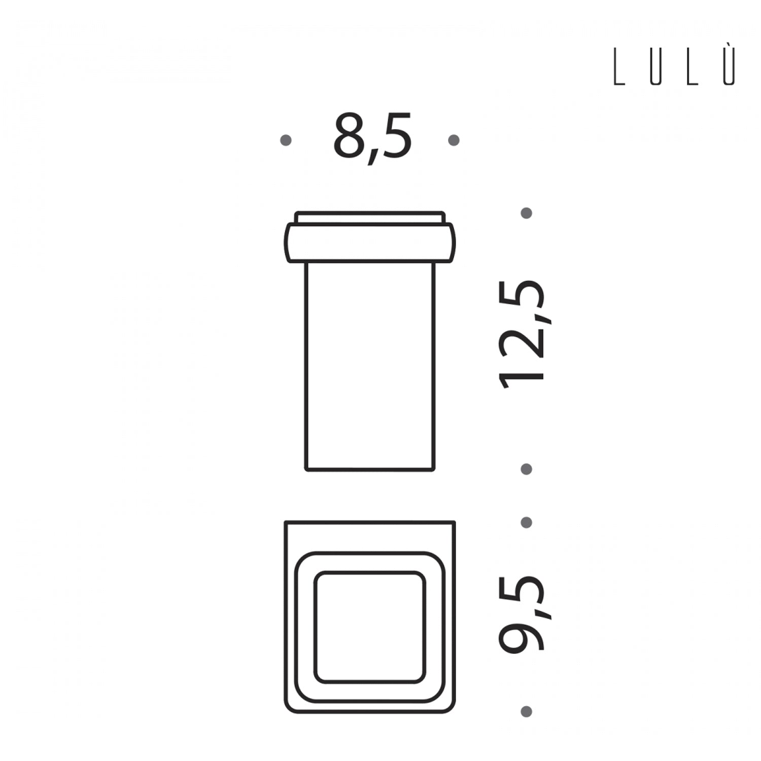 Porta bicchiere in ottone collezione Lulà¹ di Colombo Design