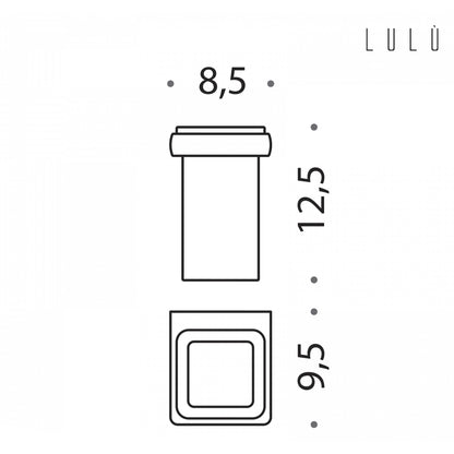 Porta bicchiere in ottone collezione Lulà¹ di Colombo Design