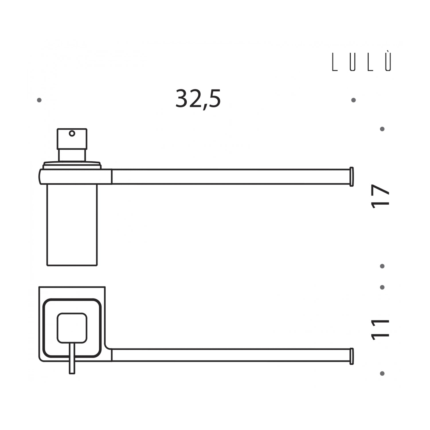 Spandisapone con porta salvietta per bidet in ottone Lulà¹ di Colombo Design by CeramicStore | Lo specialista del tuo bagno
