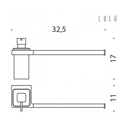 Spandisapone con porta salvietta per bidet in ottone Lulà¹ di Colombo Design by CeramicStore | Lo specialista del tuo bagno