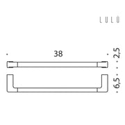 Porta salvietta 38cm in ottone collezione Lulà¹ di Colombo Design by CeramicStore | Lo specialista del tuo bagno