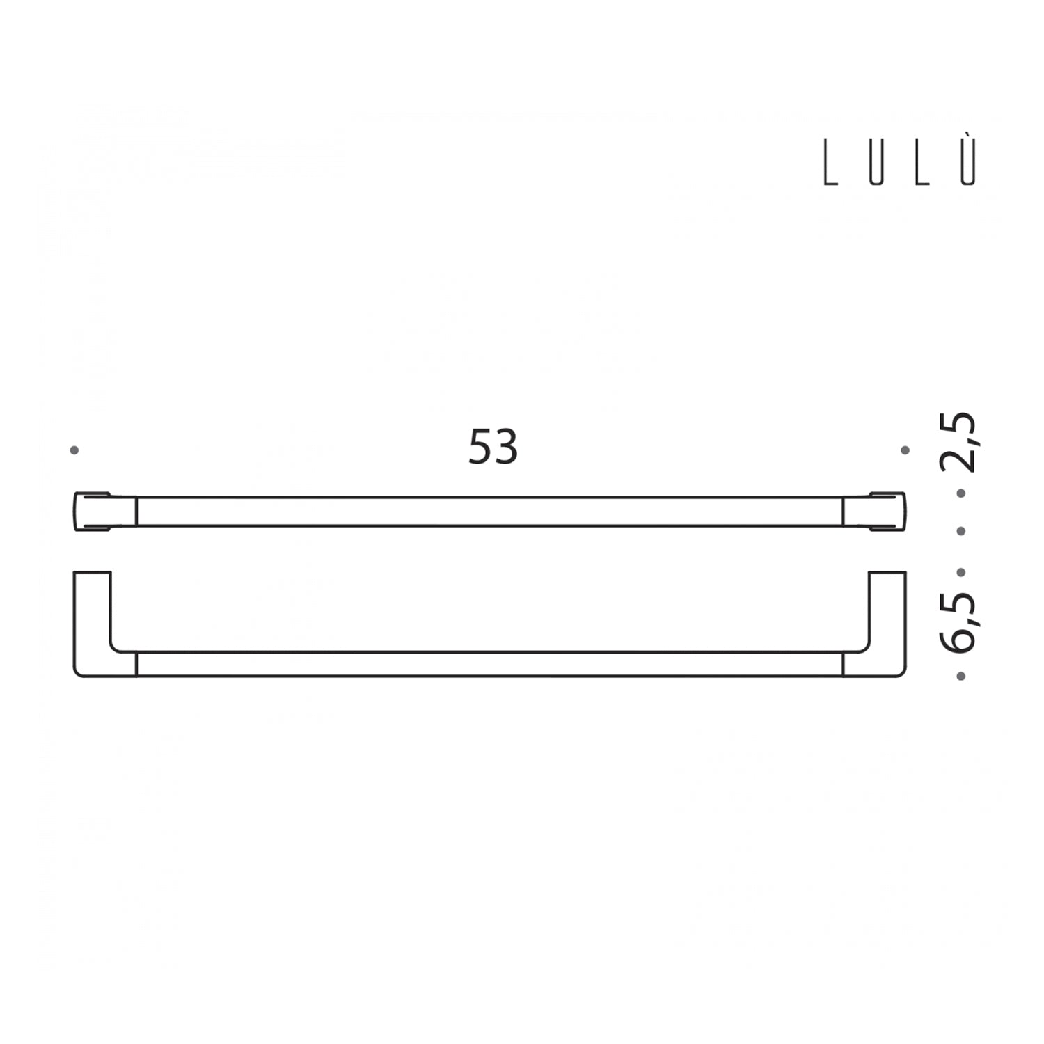 Porta salvietta 53cm in ottone collezione Lulà¹ di Colombo Design by CeramicStore | Lo specialista del tuo bagno