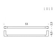 Porta salvietta 53cm in ottone collezione Lulà¹ di Colombo Design by CeramicStore | Lo specialista del tuo bagno
