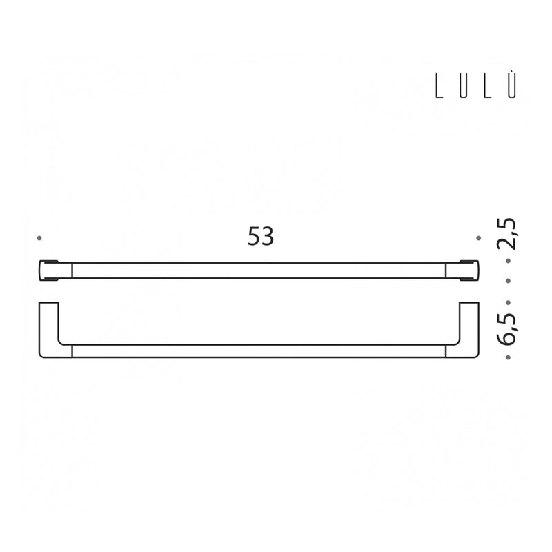 Porta salvietta 53cm in ottone collezione Lulà¹ di Colombo Design by CeramicStore | Lo specialista del tuo bagno