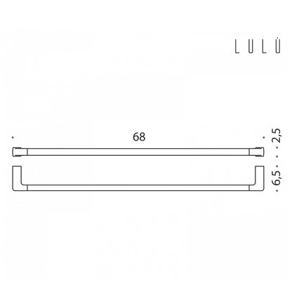 Porta salvietta 68cm in ottone collezione Lulà¹ di Colombo Design by CeramicStore | Lo specialista del tuo bagno