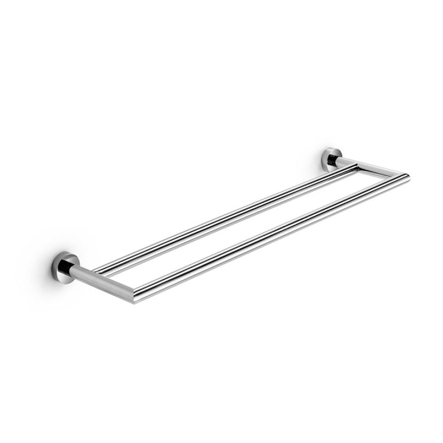 Porta asciugamani doppio di Lineabeta collezione Baketo con fissaggi a muro in ottone Cromato cm 60 by CeramicStore | Lo specialista del tuo bagno