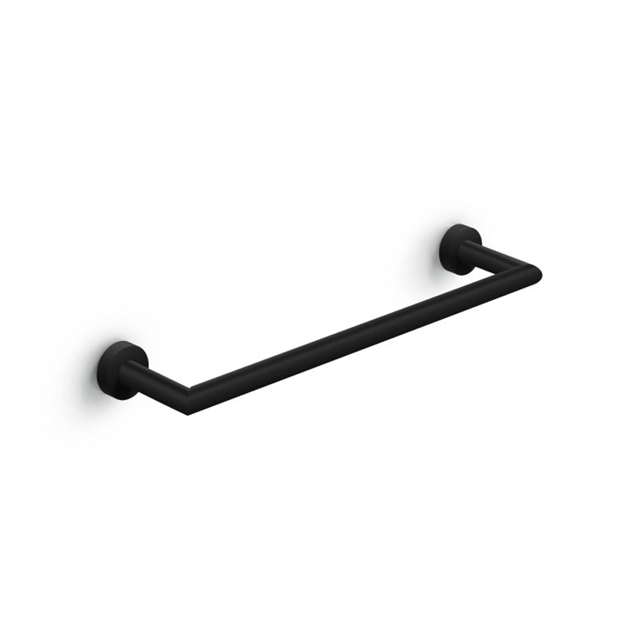 Porta asciugamani a muro di Lineabeta collezione Baketo in ottone verniciato Nero cm 40 by CeramicStore | Lo specialista del tuo bagno
