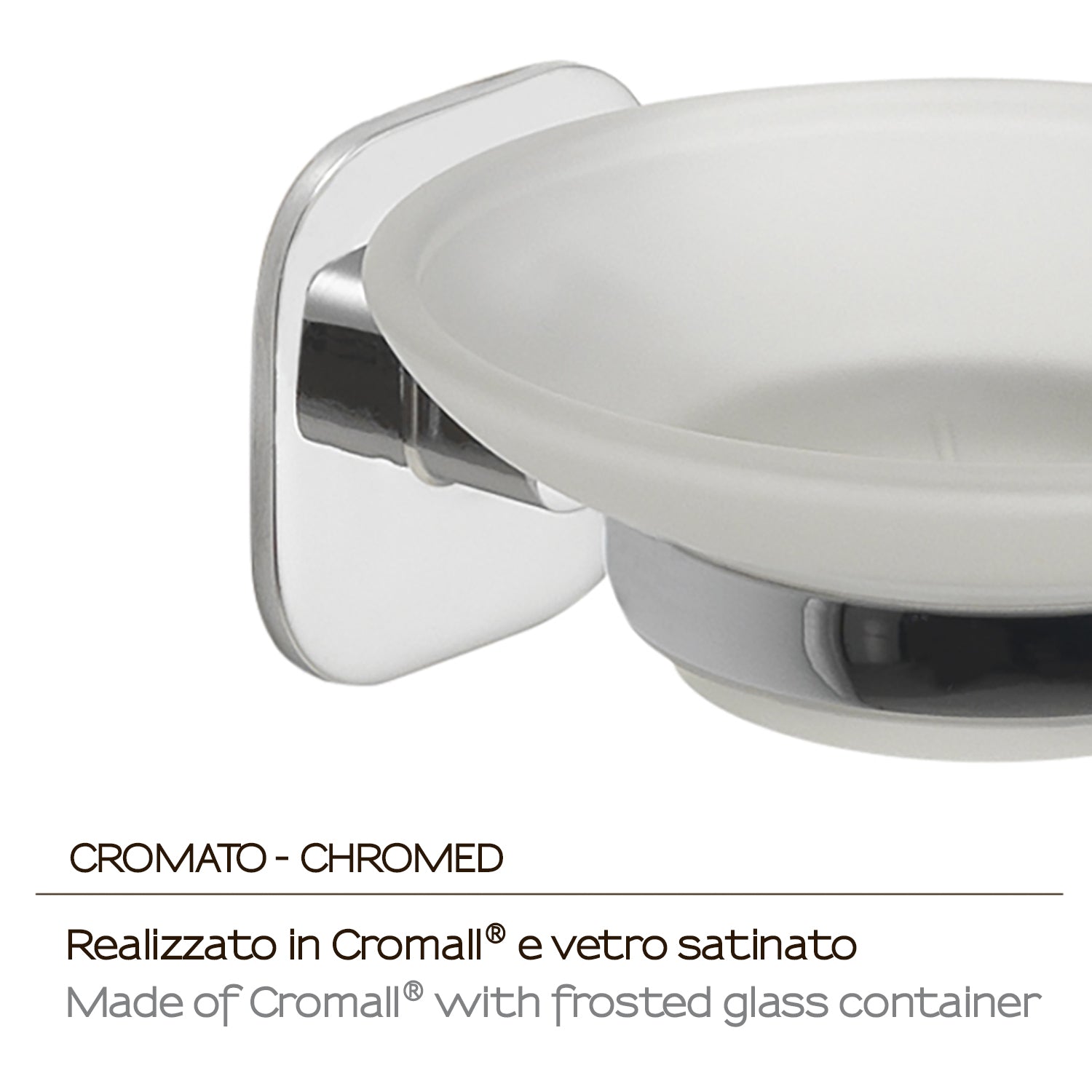Portasapone in acciaio inox e cromall Teide di Gedy - Cromato by CeramicStore | Lo specialista del tuo bagno