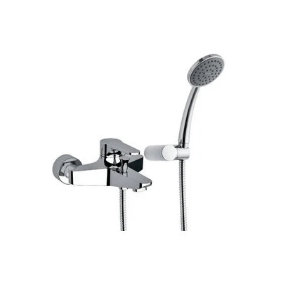 Miscelatore vasca esterno con accessori linea surf cromo