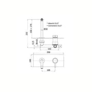 Miscelatore lavabo incasso Paffoni Light ottone cromato by CeramicStore | Lo specialista del tuo bagno