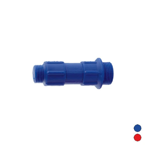 Tappo di collaudo prova impianto a doppio filetto 1/2x3/4 rosso 1/2 x 3/4