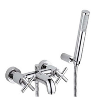 Gruppo vasca Paffoni Quattro con set doccia ottone cromato by CeramicStore | Lo specialista del tuo bagno