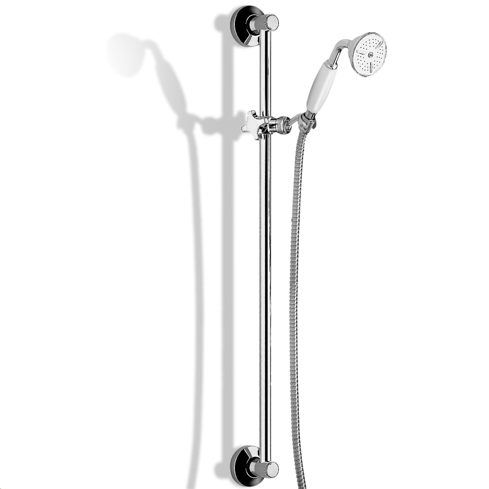 Saliscendi Paffoni Belinda con doccia retrà² e asta in metallo by CeramicStore | Lo specialista del tuo bagno