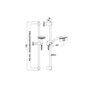 Saliscendi con asta per doccia Paffoni Prestige by CeramicStore | Lo specialista del tuo bagno