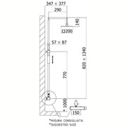 Colonna doccia Paffoni Syncro Plus con miscelatore e doccino by CeramicStore | Lo specialista del tuo bagno