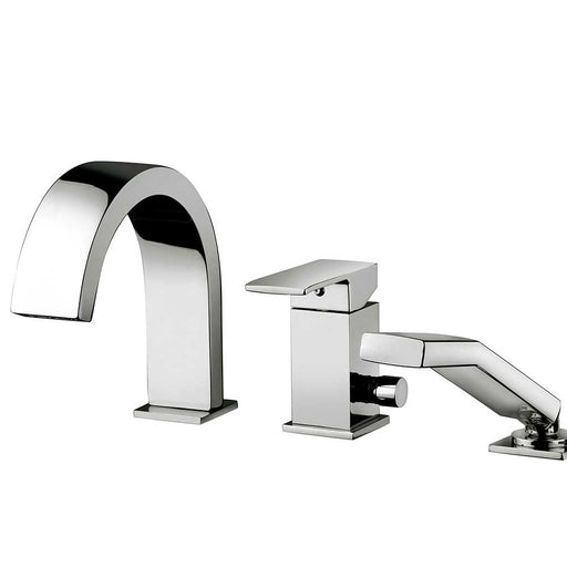 Miscelatore bordo vasca Paffoni Elle con set doccia e bocca di erogazione by CeramicStore | Lo specialista del tuo bagno