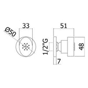 Soffione ellittico in metallo anticalcare Paffoni con rosone by CeramicStore | Lo specialista del tuo bagno