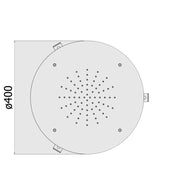 Soffione doccia tondo ad incasso Paffoni Los Angeles finitura cromata by CeramicStore | Lo specialista del tuo bagno