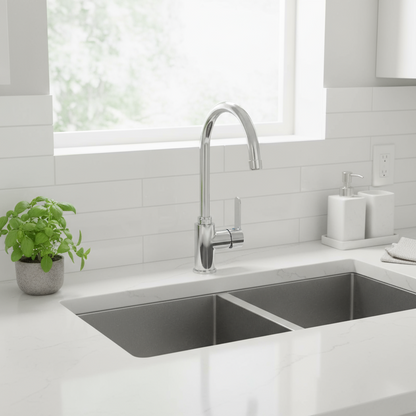 Mischbatterie Spüle Paffoni Blau mit schwenkbarem Auslauf BLU180CR