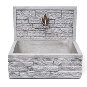 Lavello da esterno in cemento con para schizzi grigio cm 45x35x16h cm modello Q-Altopiano by CeramicStore | Lo specialista del tuo bagno