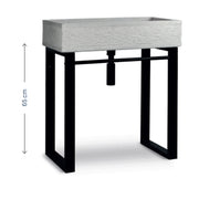 Supporto in acciaio zincato verniciato nero per lavabi da esterno cm 45x65h modello Take by CeramicStore | Lo specialista del tuo bagno