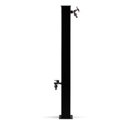 Punto acqua a terra con doppio rubinetto in alluminio verniciato nero modello London by CeramicStore | Lo specialista del tuo bagno