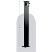 Punto acqua a terra con rubinetto in alluminio verniciato nero modello Fasten by CeramicStore | Lo specialista del tuo bagno