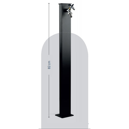 Punto acqua a terra con rubinetto in alluminio verniciato nero modello Fasten by CeramicStore | Lo specialista del tuo bagno