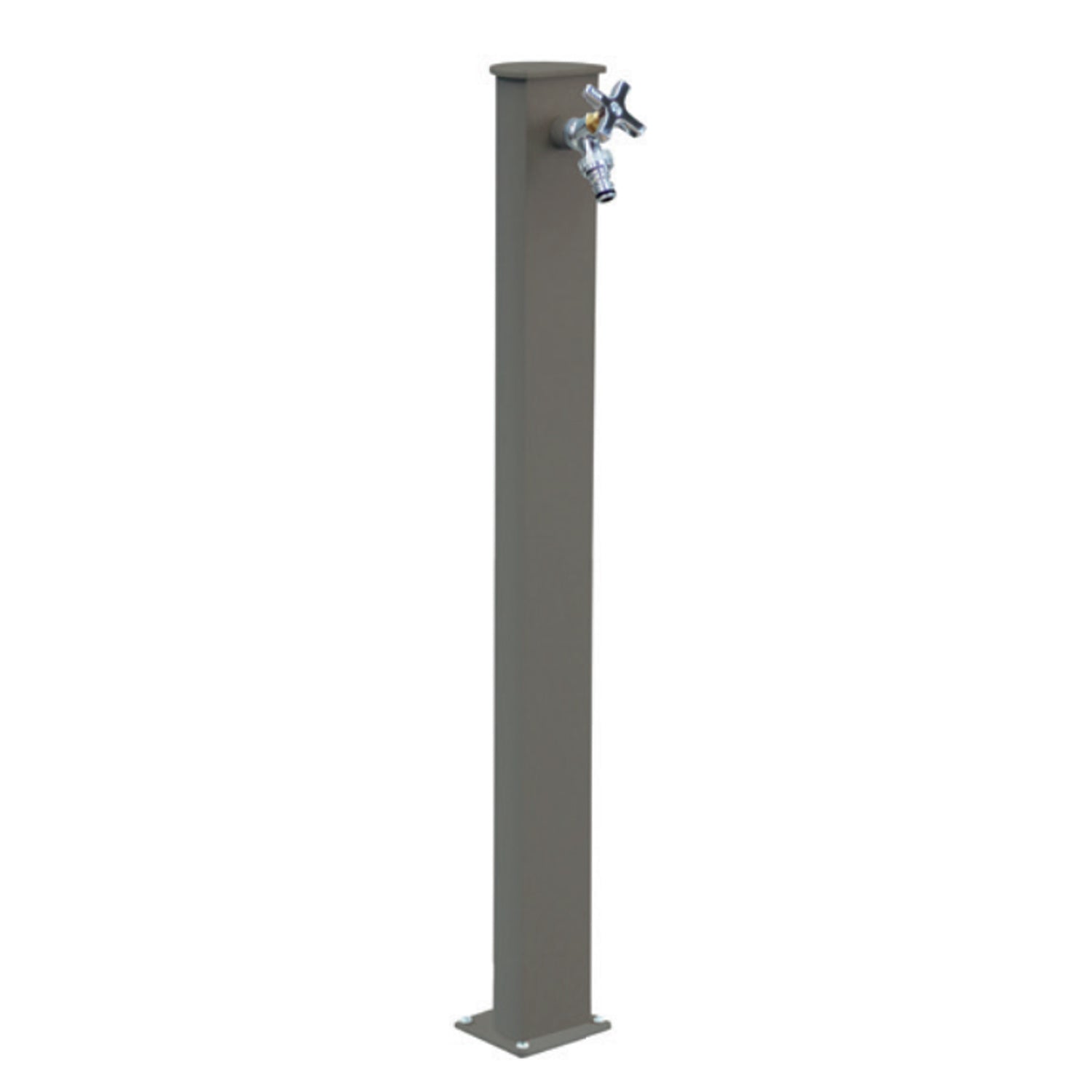Punto acqua a terra con rubinetto in alluminio verniciato tortora modello Fasten by CeramicStore | Lo specialista del tuo bagno