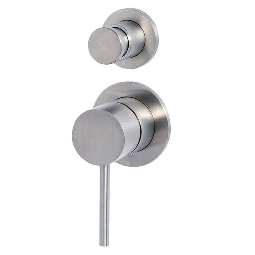 Rubinetto miscelatore Doccia incasso a due vie in acciaio inox 316L Finitura Spazzolata Tubico Tevere by CeramicStore | Lo specialista del tuo bagno