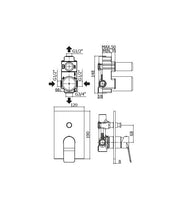 Miscelatore doccia incasso codice TI015CR serie Tilt Paffoni by CeramicStore | Lo specialista del tuo bagno