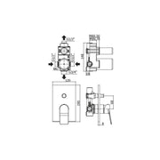 Set soffione doccia quadrato e braccio doccia quadrato con miscelatore incasso tilt e set duplex doccia Cromo Paffoni by CeramicStore | Lo specialista del tuo bagno