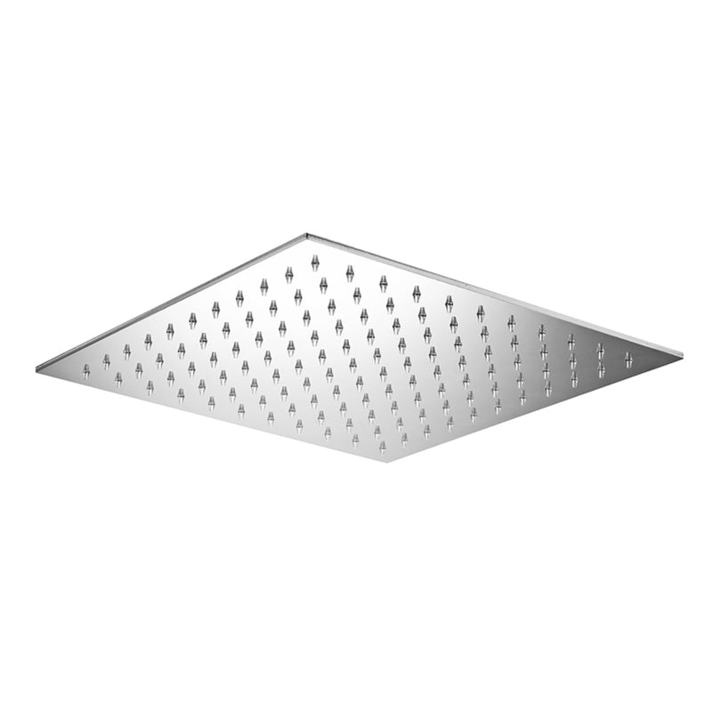 Set soffione doccia quadrato e braccio doccia quadrato con miscelatore incasso tilt e set duplex doccia Cromo Paffoni