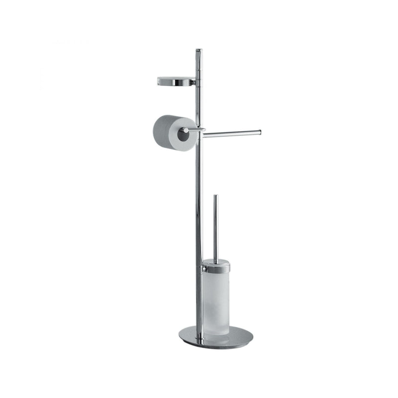 Piantana completo in ottone e vetro acidato Planets di Colombo Design