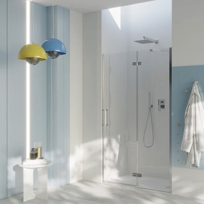 Porta doccia battente versione destra cm 70 modello Atlas in cristallo temperato mm 8 by CeramicStore | Lo specialista del tuo bagno