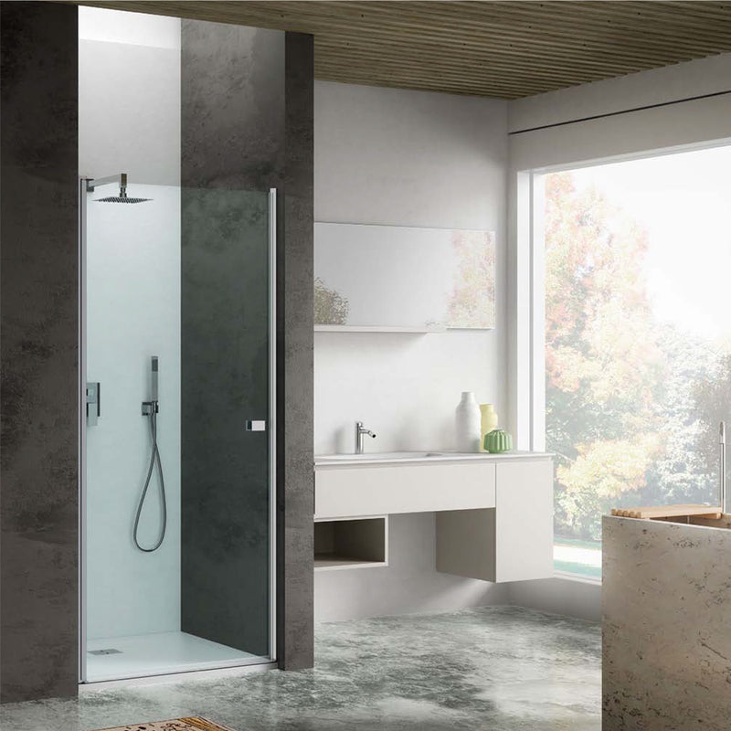Porta doccia battente cm 90 modello Ermes in cristallo temperato da mm 6 by CeramicStore | Lo specialista del tuo bagno