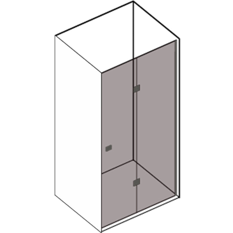Porta doccia con apertura a soffietto da 70 cm in cristallo trasparente temperato 6 mm by CeramicStore | Lo specialista del tuo bagno