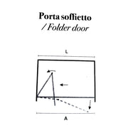 Porta doccia con apertura a soffietto da 70 cm in cristallo trasparente temperato 6 mm by CeramicStore | Lo specialista del tuo bagno
