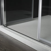 Porta doccia modello Ermes con apertura saloon da 120 cm in cristallo trasparente temperato 6 mm by CeramicStore | Lo specialista del tuo bagno