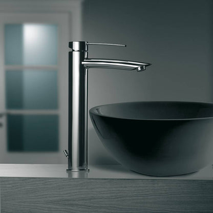 Miscelatore lavabo prolungato con scarico serie Berry modello BR085CR cromato Paffoni by CeramicStore | Lo specialista del tuo bagno