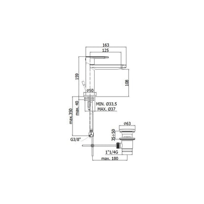 Miscelatore lavabo monocomando con scarico clic clac serie Candy modello CA071HKCR cromato Paffoni by CeramicStore | Lo specialista del tuo bagno