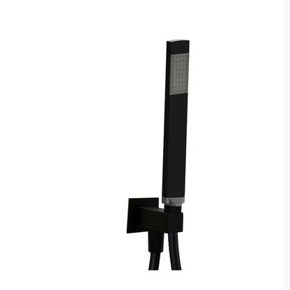 Set doccia quadro Paffoni con presa acqua incorporata colore nero opaco by CeramicStore | Lo specialista del tuo bagno