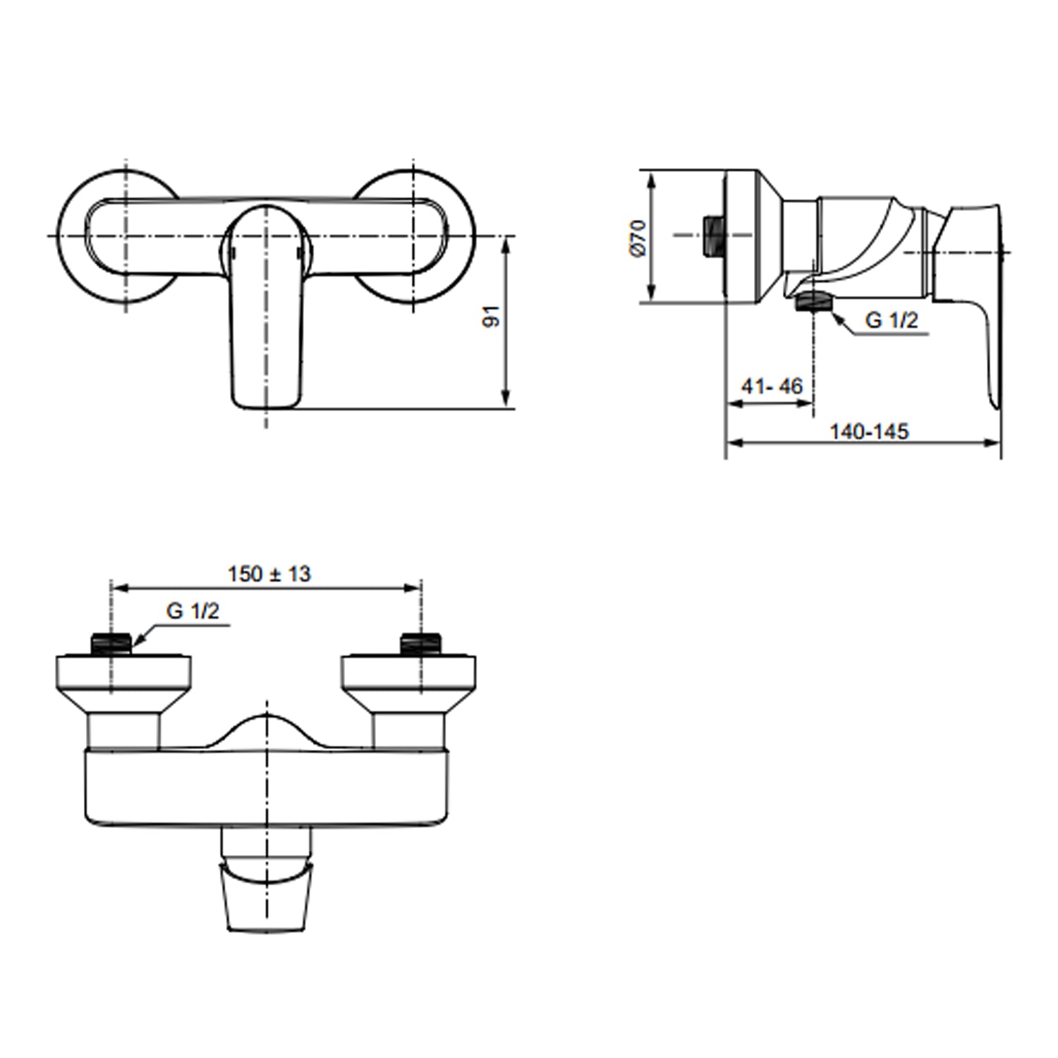 Miscelatore esterno per doccia o vasca di marca Ideal Standard Connect AIR BrushedGold by CeramicStore | Lo specialista del tuo bagno