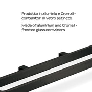 Portasalviette attrezzabile 5447 Gedy serie Lounge - Nero Matt