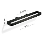 Portasalviette attrezzabile 5447 Gedy serie Lounge - Nero Matt