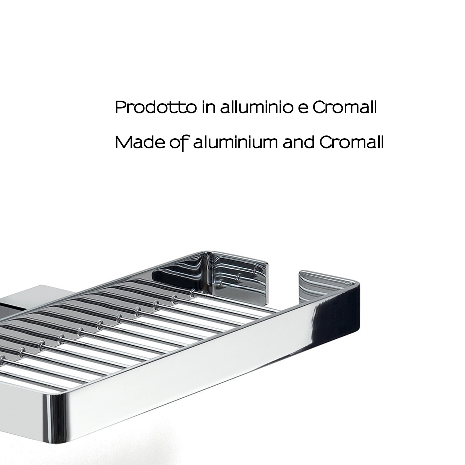 Portaoggetti doccia doppio a parete Gedy serie Lounge - Cromato by CeramicStore | Lo specialista del tuo bagno