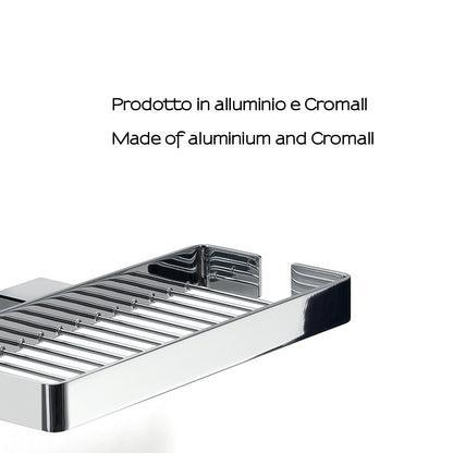 Portaoggetti doccia doppio a parete Gedy serie Lounge - Cromato by CeramicStore | Lo specialista del tuo bagno