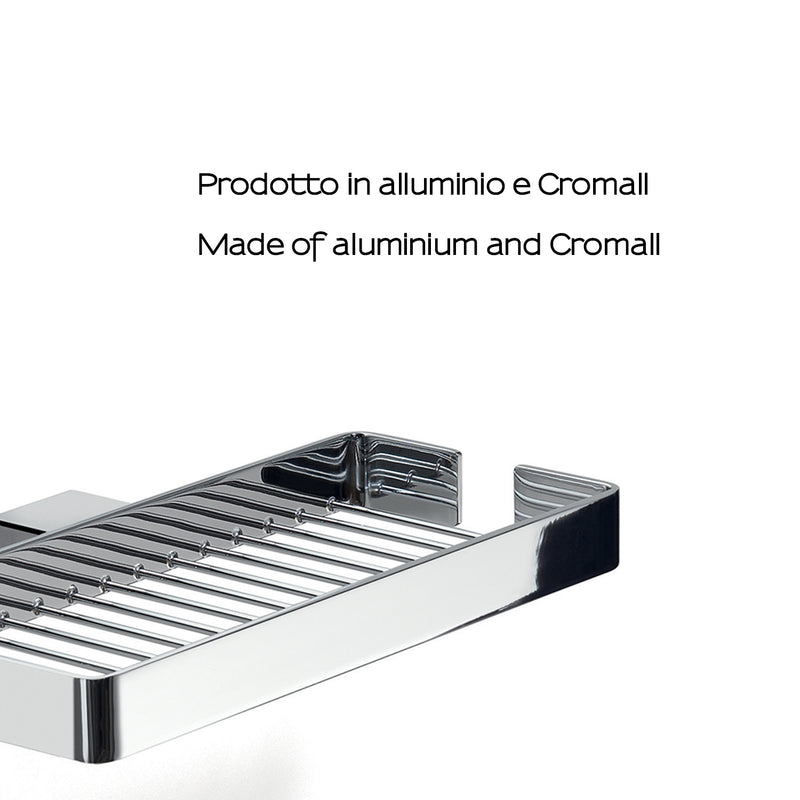 Portaoggetti doccia doppio a parete Gedy serie Lounge - Cromato by CeramicStore | Lo specialista del tuo bagno
